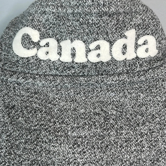 ROOTS Canada Heather Grey Whistler Quarter Zip Sweater Sweatshirt Gorpcore S - Picture 8 of 14